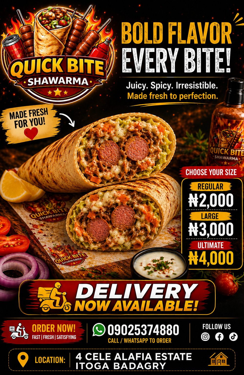 QUICK BITE SHAWARMA  cover