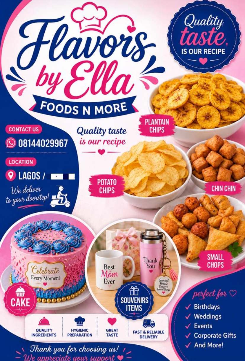 Flavors By Ella Foods N More cover
