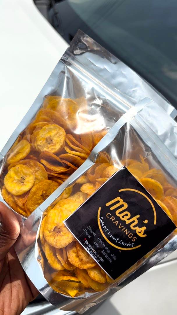 Unripe plantain chips