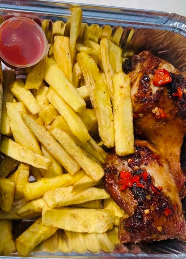 Chicken and chips