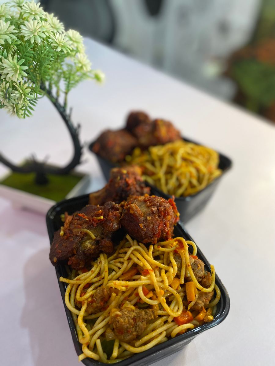 Stir Fry Pasta with two chicken