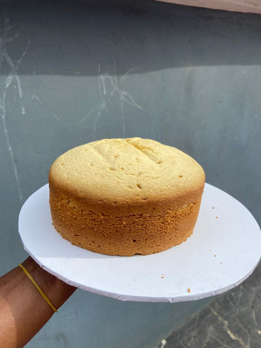 Plain vanilla milk cake