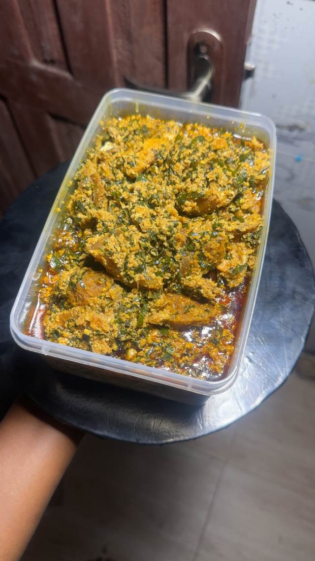 1ltr of Vegetable Egusi soup