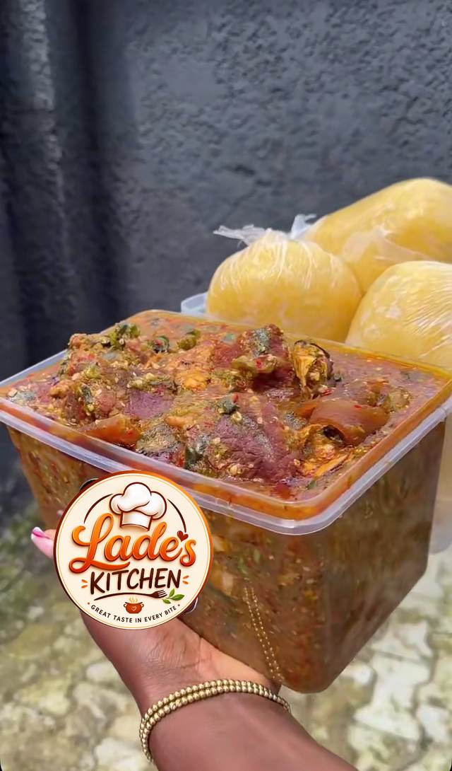 2Ltr of OGBONO SOUP with 3swallows