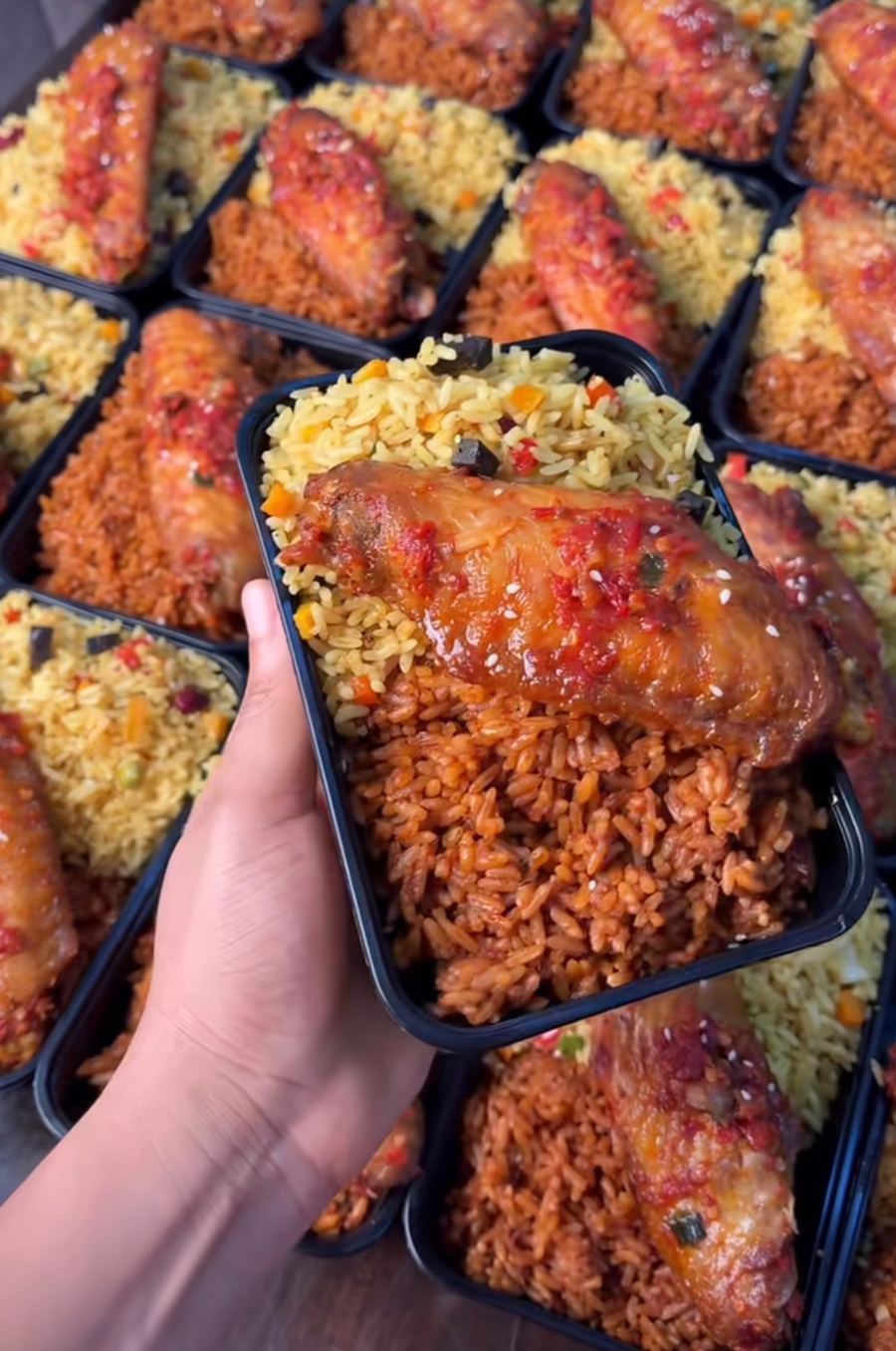 Jlofrice & Friedrice with peppered Turkey