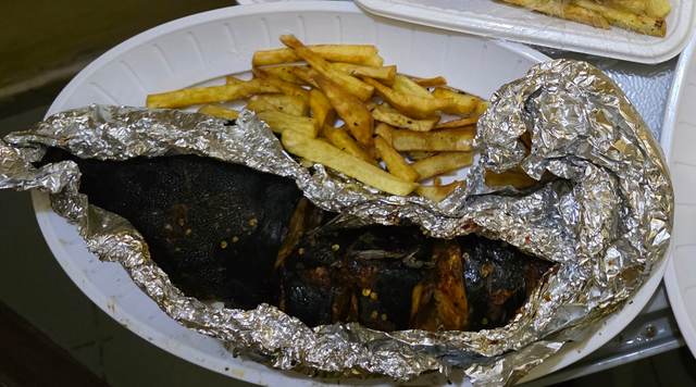 Catfish and chips