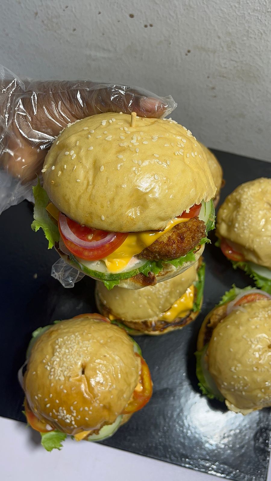 Chicken cripsy burger