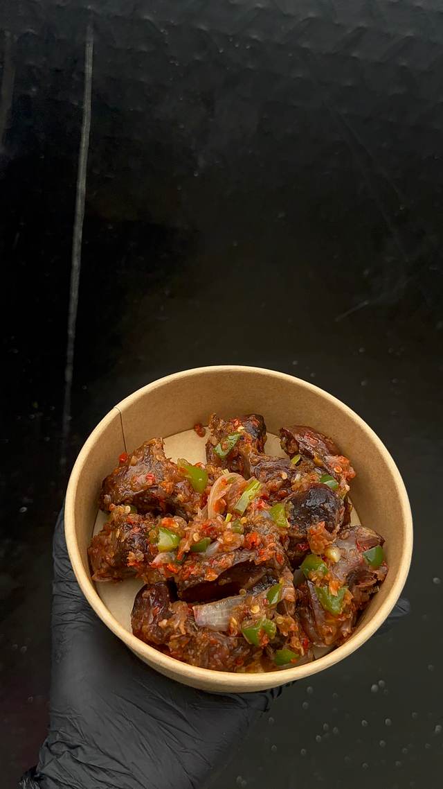 Tasty peppered gizzard medium size
