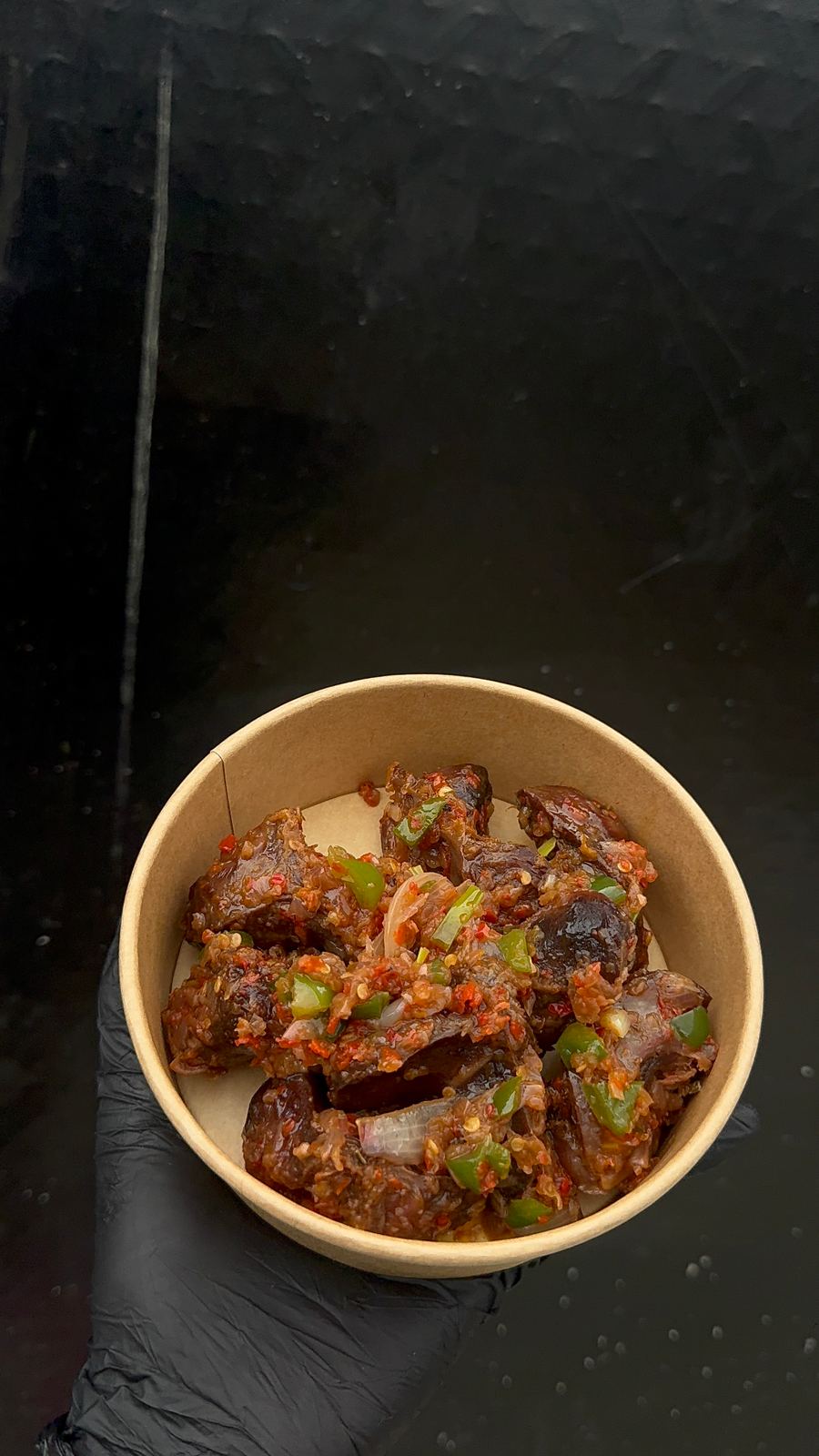Tasty peppered gizzard medium size