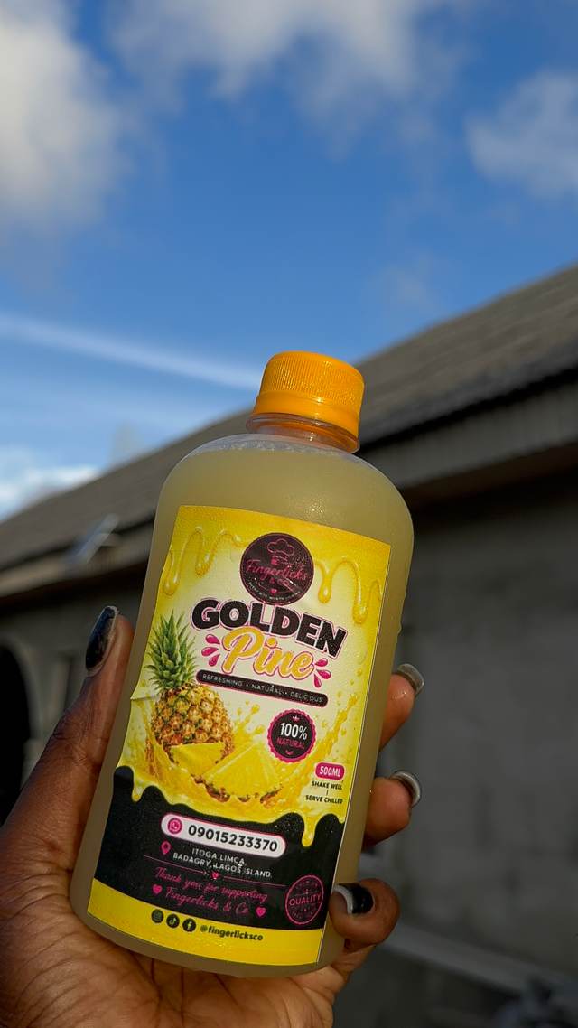 Golden pine(cold pressed pineapple juice )🥰