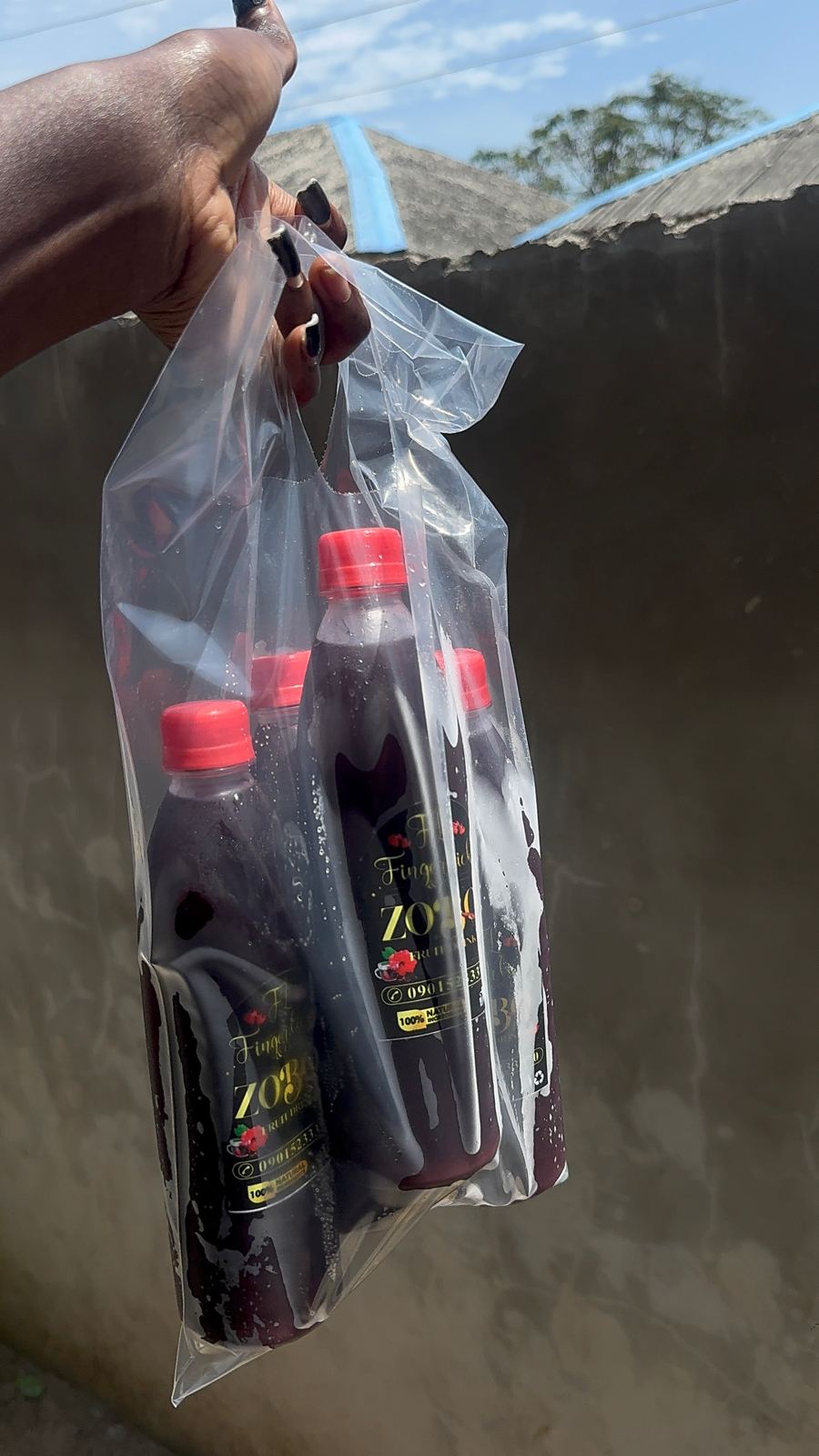 Pack of 4 50cl fruity zobo
