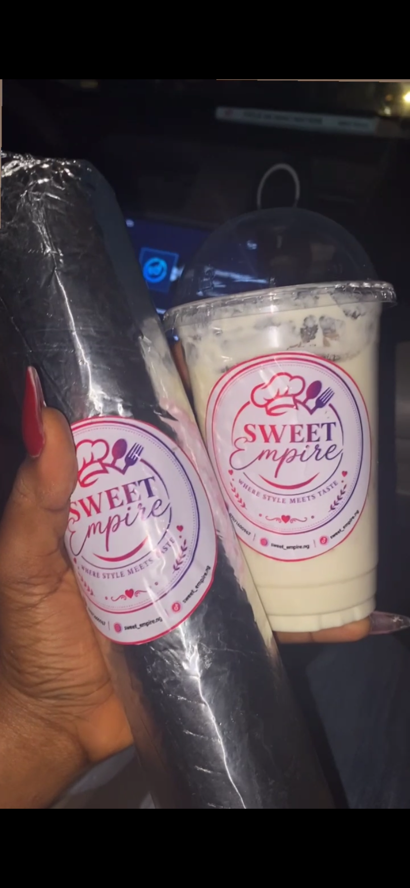 Maxi shawarma and fruit parfait