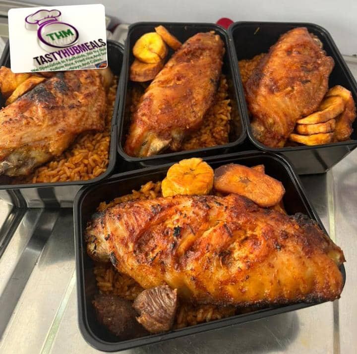 Jollof rice,plantain Turkey(big)