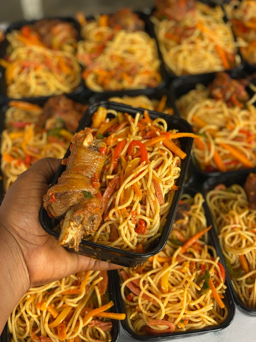 Stir fry spaghetti